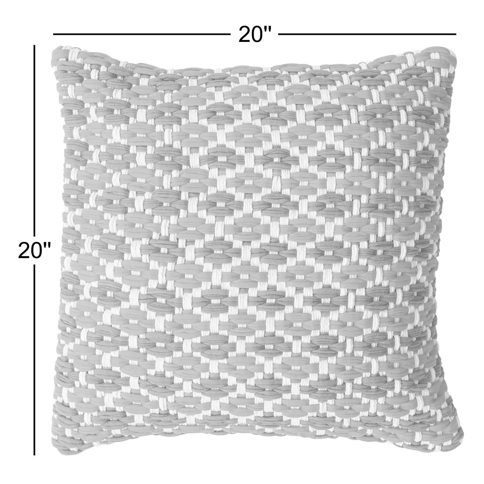 20" x 20" Cotton Throw Pillow