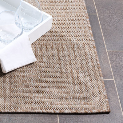 Beach House Power Loom Performance Striped Indoor/Outdoor Rug