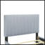 Lit plateforme tapissier simple en velours