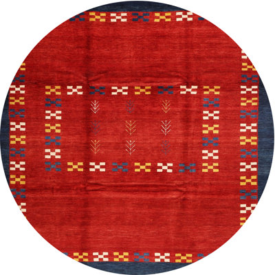 Tapis rouge / jaune / gris
