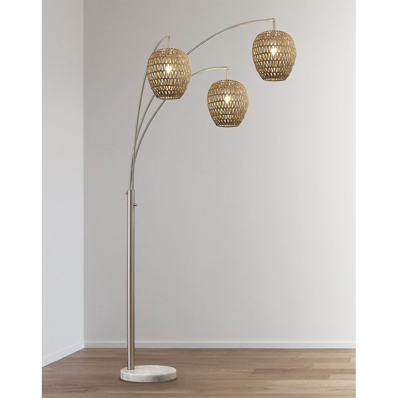 Belmin 83'' Tree Floor Lamp, Brushed Nickel