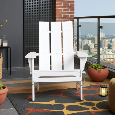 Chaise pliante en bois avec accoudoirs et dossier