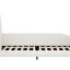 Lit plateforme simple en forme de lapin mignon avec tête de lit - forme charmante blanche et fabrication stable-985664066