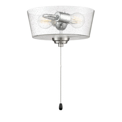 Ventilateur de plafond à bol 2 lumières 10,64 po