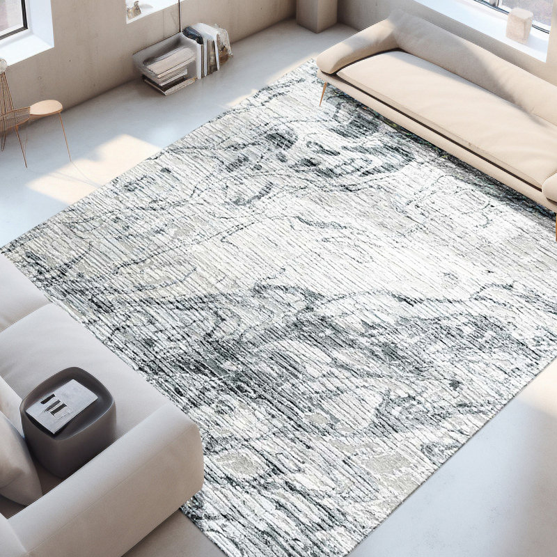 Wool Abstract Indoor Rug, Rectangle 8' x 10'