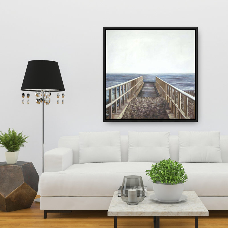 "Plage relaxante" sur toile, H 36 po x l 36 po