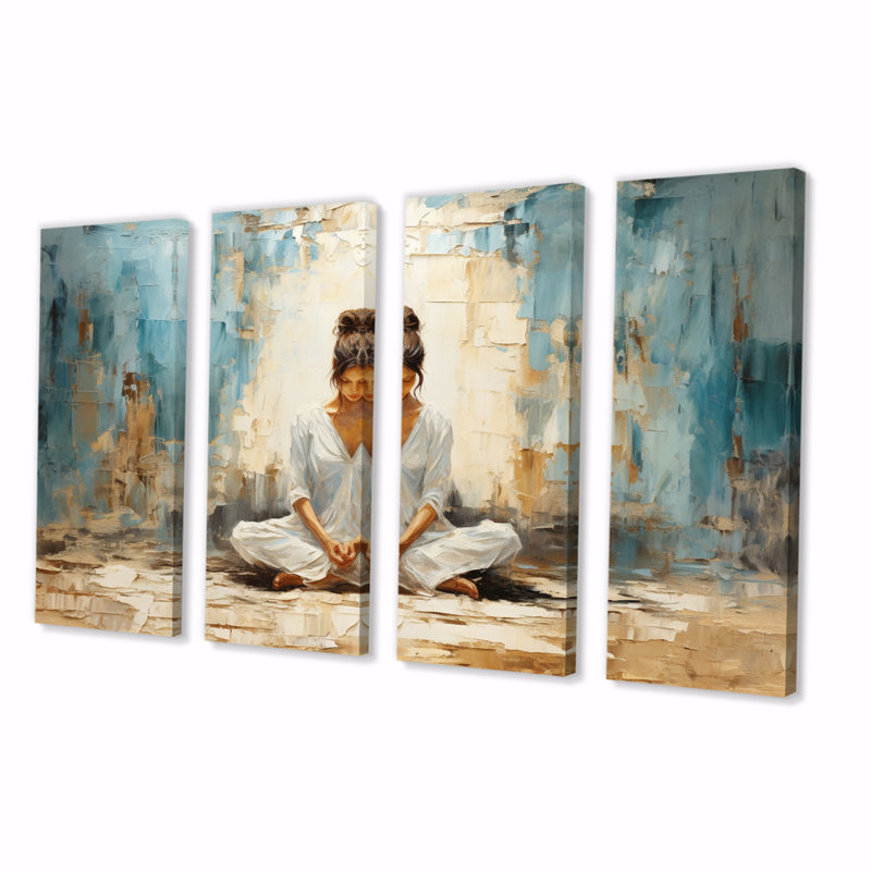 " Yoga Yogic Serenity " 4 - Pieces