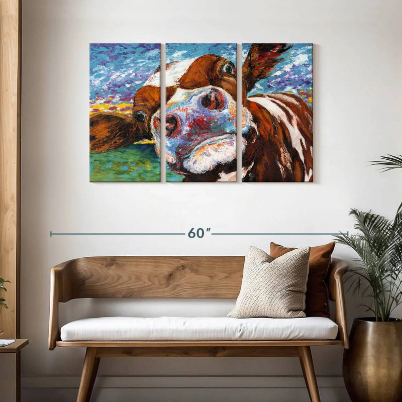 Curious Cow I, H 28 po x l 45 po
