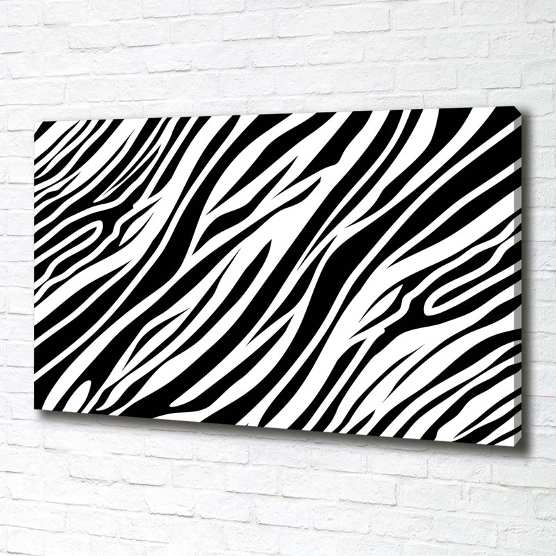 Zebra Background - Wrapped Canvas Print