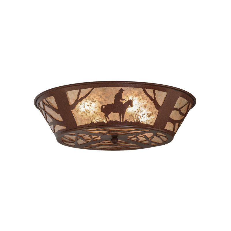 Rustic Lodge 4 - Light Flush Mount