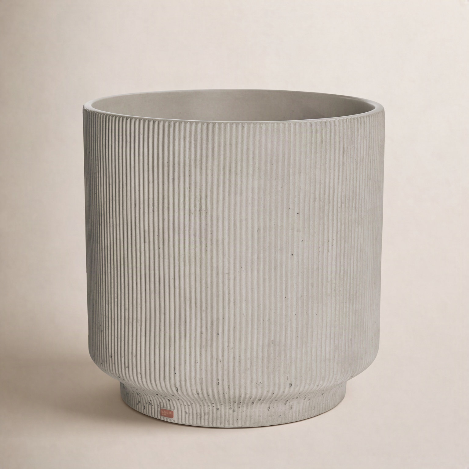 Lotus Round Concrete Vessel Sink, Rain Gray