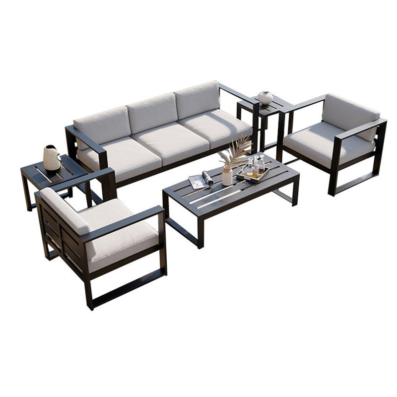 Canapé d'extérieur en aluminium pour terrasse