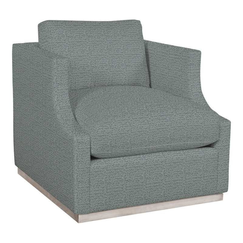 Thom Filicia Home Armchair, Tuck Cobalt Polyester Blend, Dove Gray