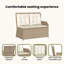 High-Density Polyethylene (HDPE) Wicker Wicker Outdoor Bench-1673836154-1673836152
