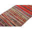 Pasha Wool Striped Area Rug in Blue/Red/Orange/Green