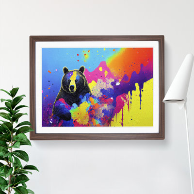 Bear Paint Splash Vol.6 - Framed Print