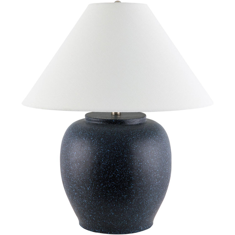 Trini Kiku Table Lamp, White, Blue