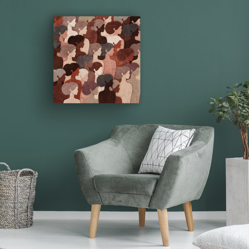 Art sur toile «Bachelor Emel Tunaboylu Absctract Terra» pour femme, H 14 po x l 14 po