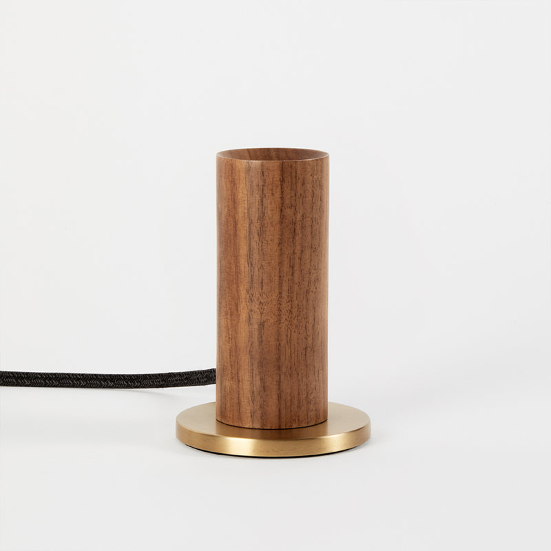Lampe torchère en bois massif