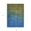 Tapis intérieur / extérieur lavable 8 pi x 10 pi vert olive et bleu marine