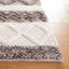 Tapis rayé en laine / coton tissé à la main Atousa-2007350065