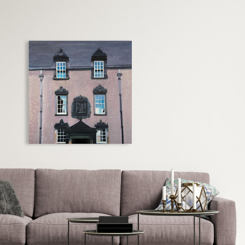 Argyll's Lodging at Stirling Castle - Pink Building Canvas Decor
