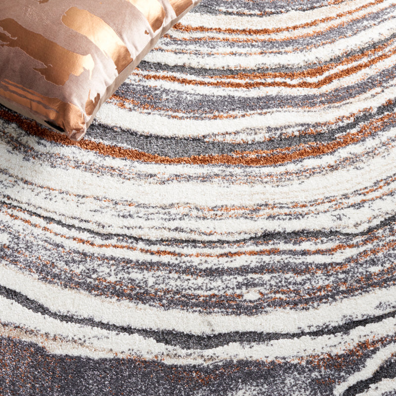 Tapis à poil long Cyrus, Tapis de couloir 2 pi 2 po x 7 pi