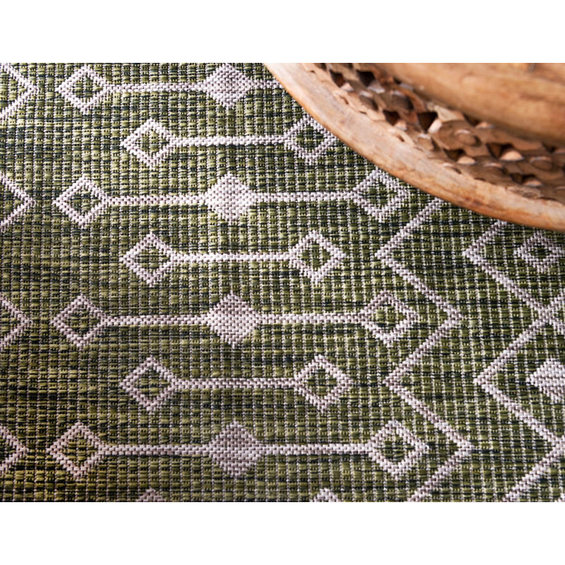 Outdoor Preen Area Rug Seige Color, Rectangle 9' x 12'