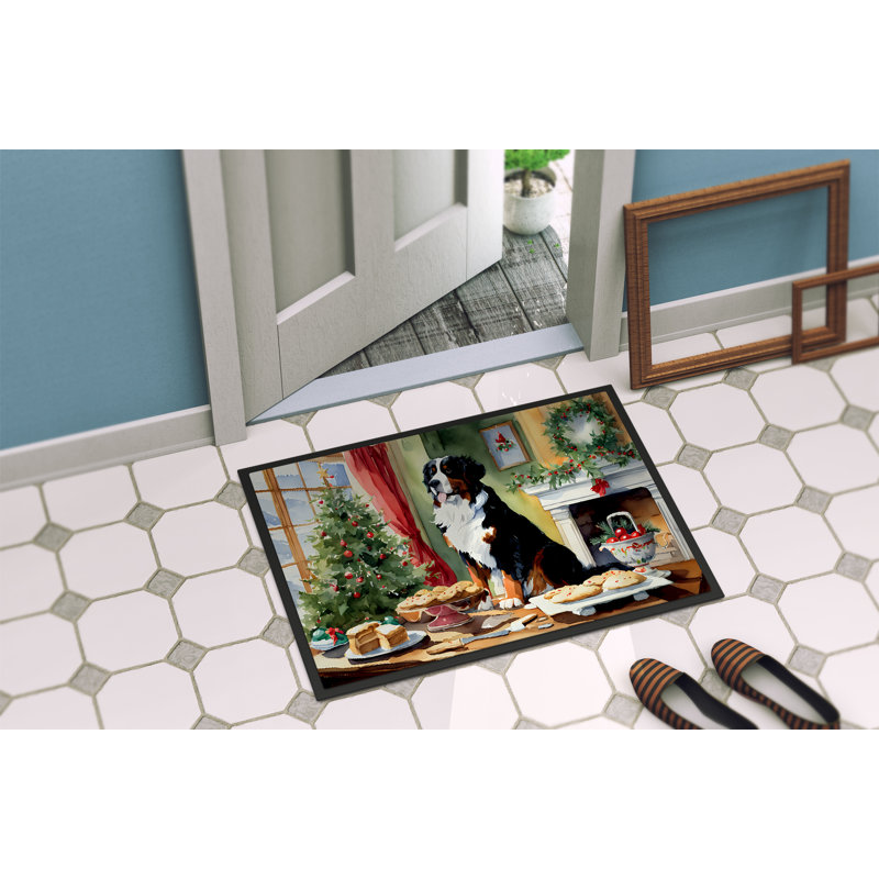 Junya Non-Slip Christmas Doormat, 24" W x 36" L