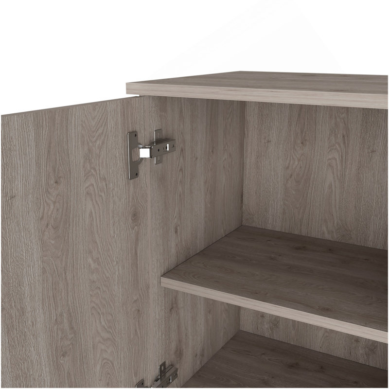 Medicine Cabinet Porto, Two Internal Shelves, Light Gray Finish, Light Gray