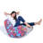 37" Graffiti Design Flocked Inflatable Lounge Chair