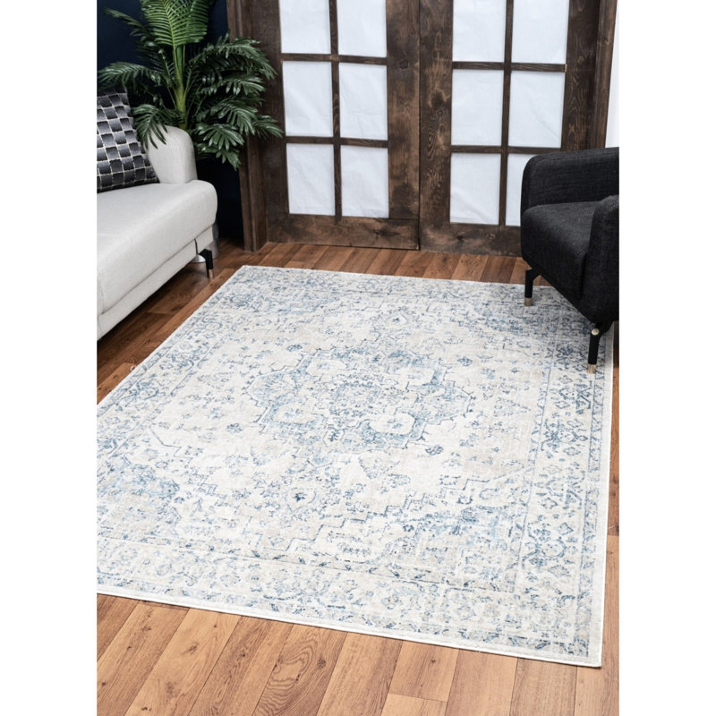 Noble Area Rug , 5.3 Ft X 7.3 Ft, , Stain, Traditional Medallion Pattern, For Active Households, Made In Turkey 5 3 7 In, Construction, Stain , Elegant Medallion, Busy Areas