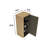 Natural Oak Bathroom Side Cabinet - For Small Spaces Pre-Assembled & Plywood Material Safe Curvy Design Stylish Striped Pattern Push-Open Door Space Storage Solution Water 2 Adjustable Interior-9349248