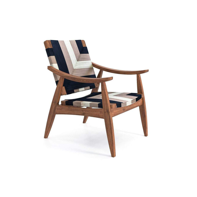 Izapa Armchair, Natural/Spa Cross Braided Cord, Brown