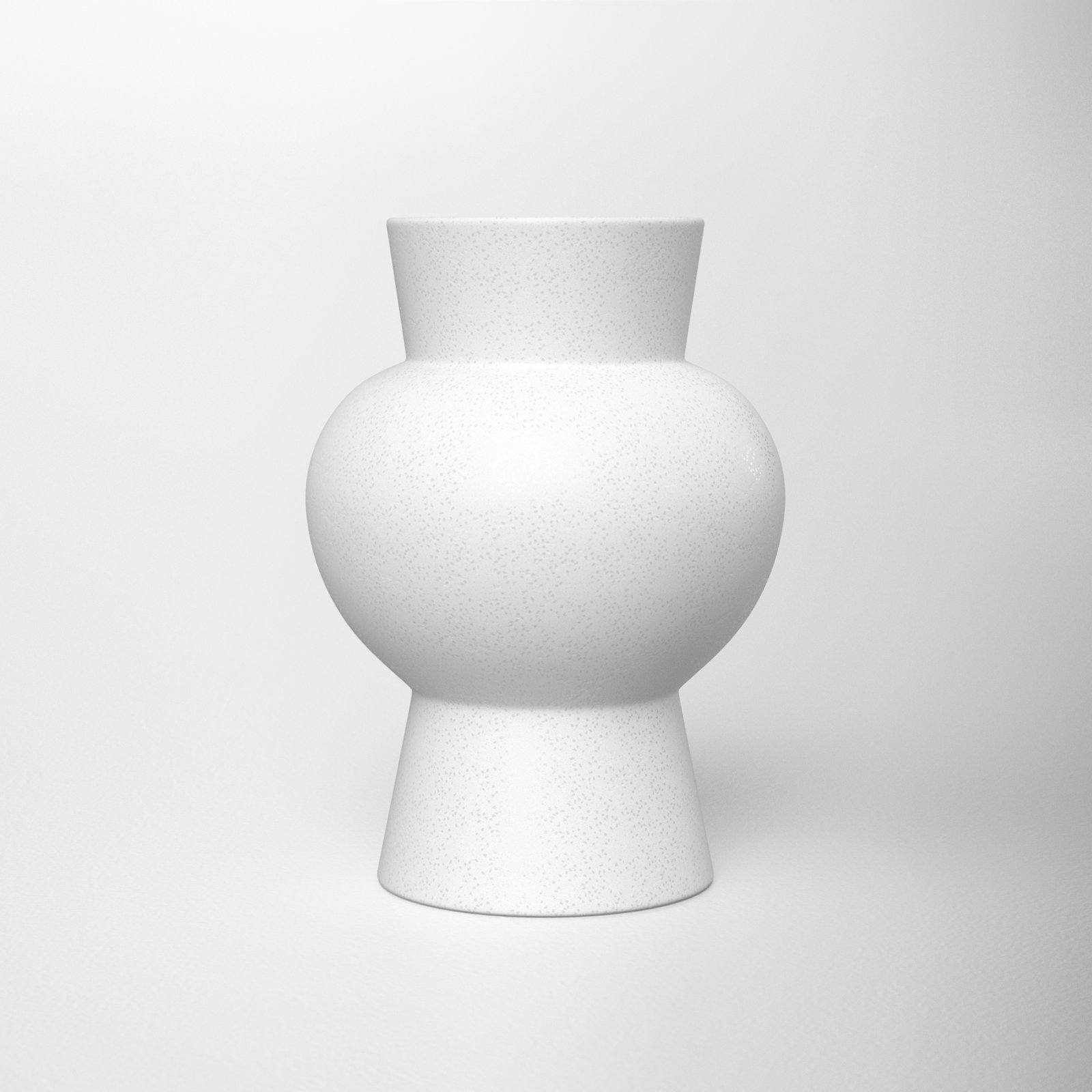 Novak Ceramic / Porcelain Table Vase, White