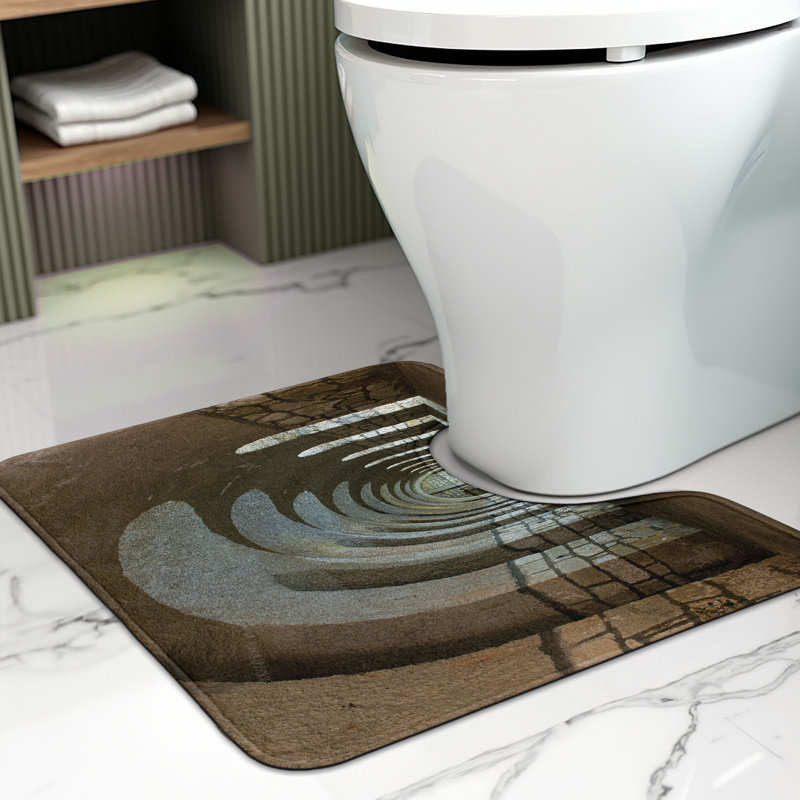 Tapis de salle de bain en U 20 po Brown