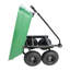 Camion à benne basculante pliante en poly pour voiture avec cadre en acier, 10 pouces. Pneumatique, capacité de 300 lb, corps 55 L, vert-125514624