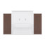 Lit escamotable avec éclairage à DEL intégré, espace de bureau, garde-robe et plusieurs tiroirs de rangement Murphy-812543603