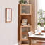 Armoire de coin en bois massif Burlywood