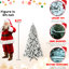 Arbre enneigé 9 pi avec lumières de 930 pi, 650 lumières blanches chaudes, fonction de dépliage automatique et support stable pour Noël d'hiver Base facile à installer-1370130835