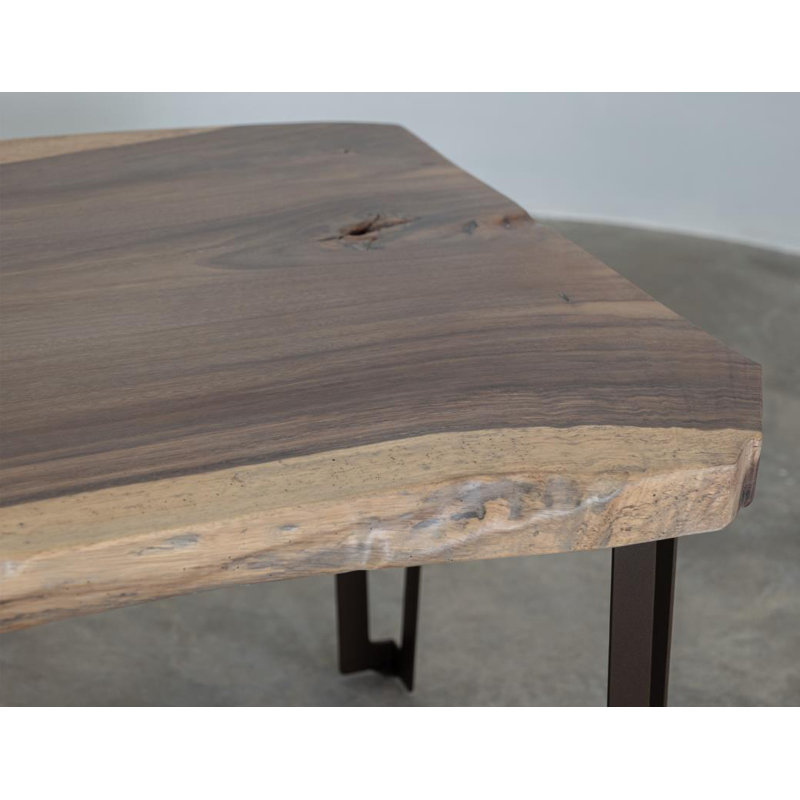 Rectangular Table (live Edge), Rustic Light Brown