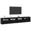 TV Cabinet Set 3 Pcs Black Oak Engineered Wood-904702273