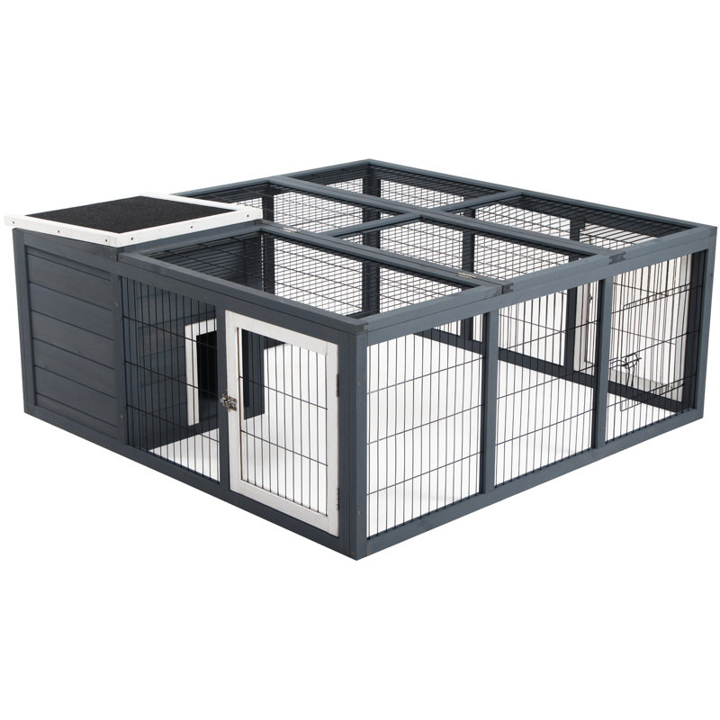 Petite maison pour animaux de compagnie grise, soigneusement conçue pour la santé, lapin imperméable et hygiénique, gris - Conçu pour jouer confortablement, agréable