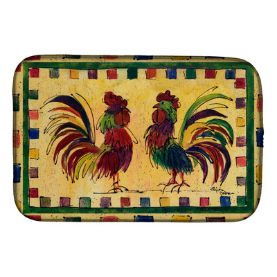 Tapis de séchage coq oiseau