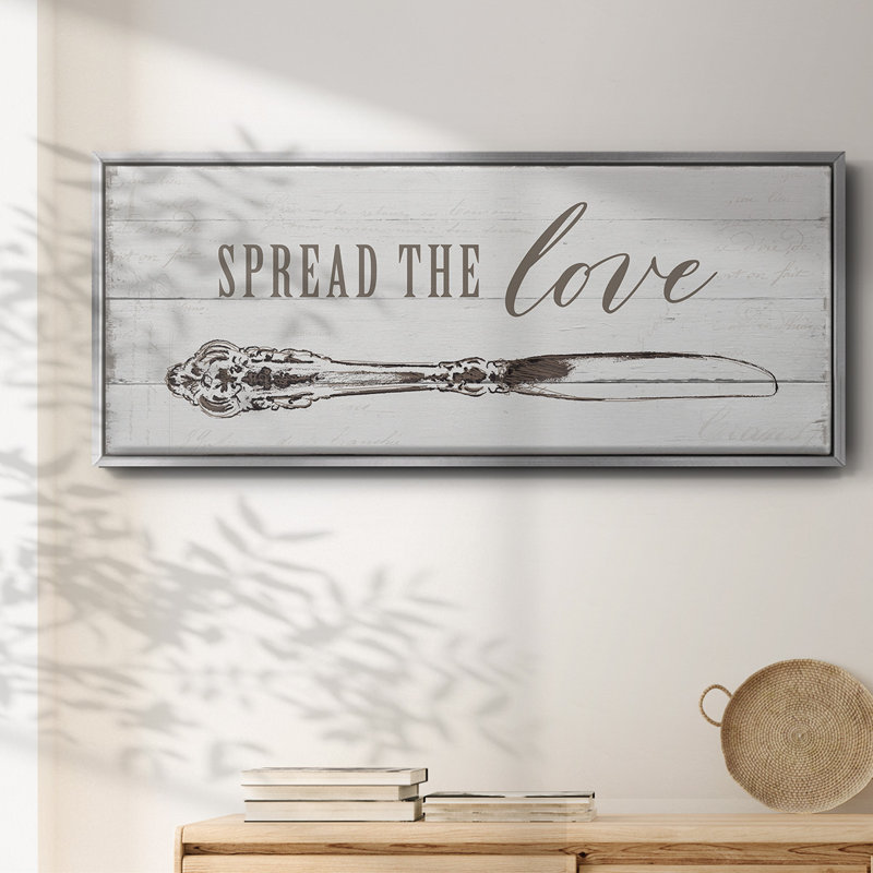 Spread the Love - toile encadrée, H 20 po x l 50 po