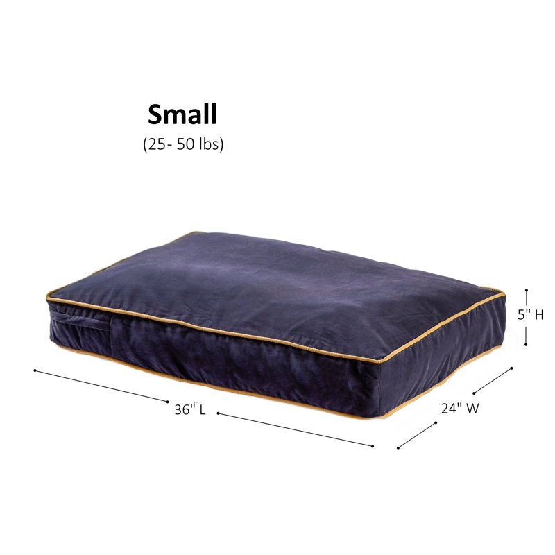 Lit pour chien Olivarez Classic, Petit (L 36 po x l 24 po x H 5 po), En jean