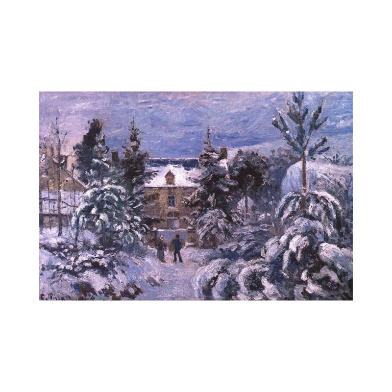 Piettes House by Camille Pissarro - Wrapped Canvas Painting, 66.04 cm H x 45.72 cm W x 1.91 cm D
