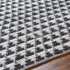 Addy Handmade Black, White Rug