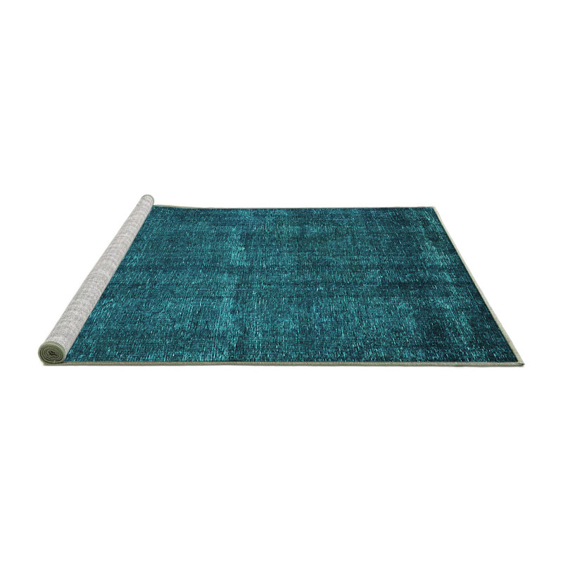 Washable Abstract Indoor Rug, Round 8'