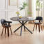 Table basse ronde en MDF avec table basse et pieds de loisirs, base en métal, facile à assembler-1323841732-1323841733